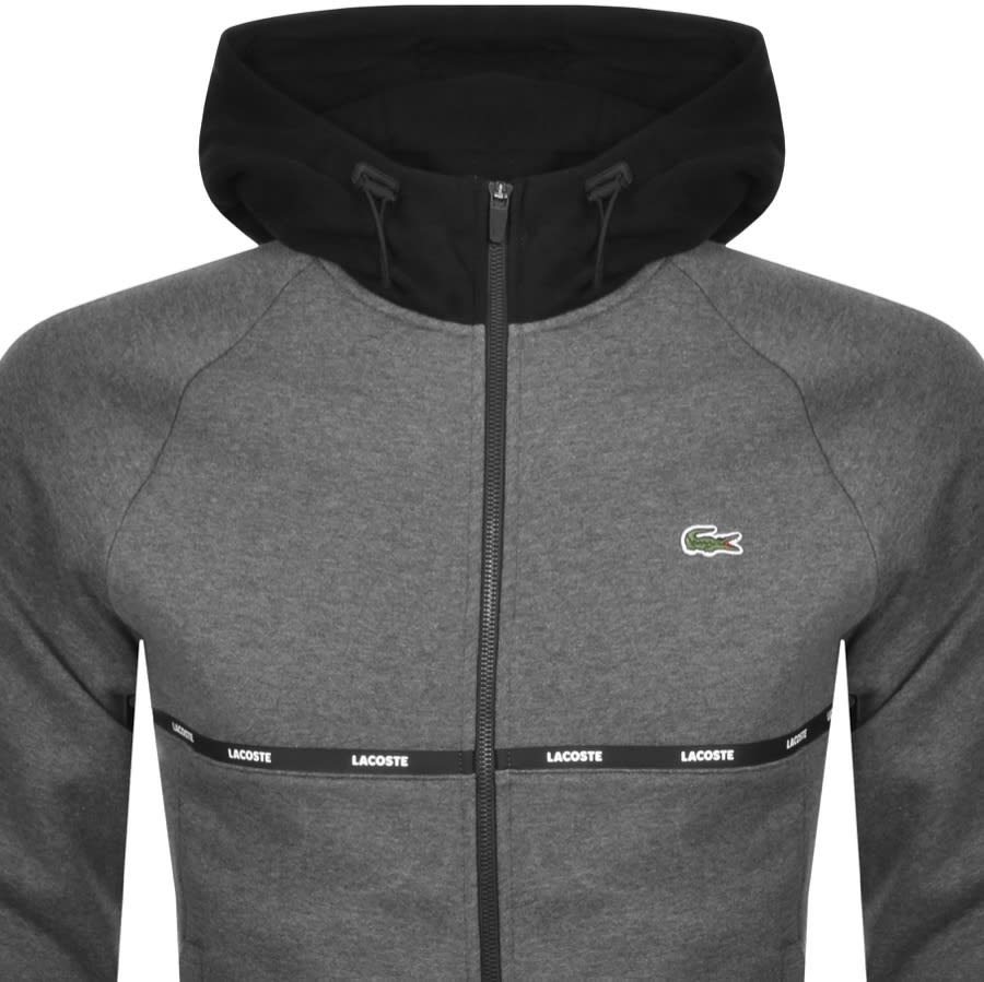 Alternative Image for ProductLacoste Sport Full Zip Hoodie Grey2
